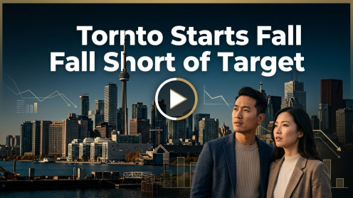 Toronto Starts Fall Short of Target | Real estate made clear and strategic. Let’s get you moving. 📱 [647-703-4814] | 🌐 [www.TeamPersiaVIPHomes]