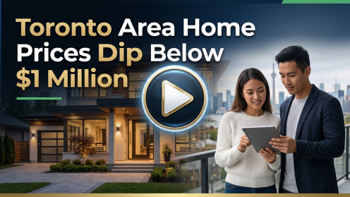 Toronto Area Home Prices Dip Below $1 Million | Real estate made clear and strategic. Let’s get you moving. 📱 [647-703-4814] | 🌐 [www.TeamPersiaVIPHomes]